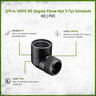 3/4 HDPE 90 Elbow Mpt X Fpt