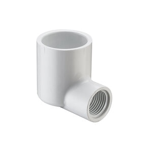 PVC Fitting 2 in. x 1-1/2 in. Red 90 Degree Elbow Socket x Fipt