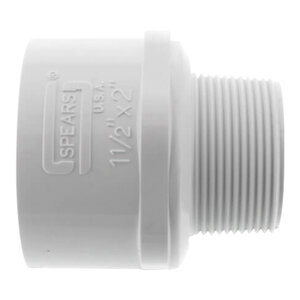 1-1/2 in. x 2 in. Red Male Adapt Mipt x Socket PVC Fitting