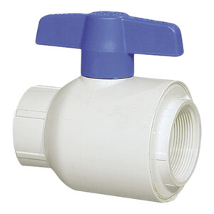 Spears 1-1/2 PVC White Utility Ball Valve Socket End