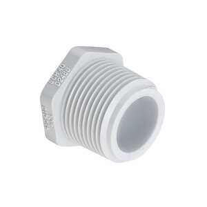 1-1/4 PVC Plug Mpt Sch 40 Sprs