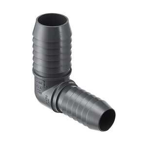 3/4 in. x 1/2 in. 90 Degree Red Elbow Ins X Ins Poly Fitting