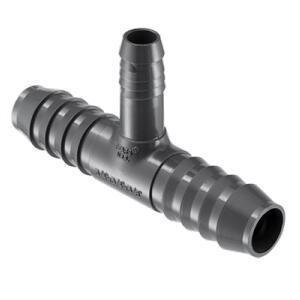 1 in. x 1 in. x 3/4 in. Red Tee Insert Poly Fitting