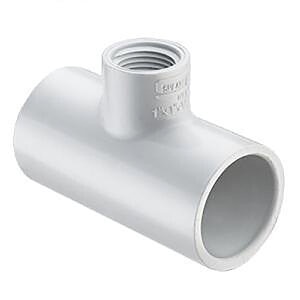 3 in. x 1-1/2 in. Red Tee Socket x Fipt PVC Fitting