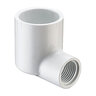 Sch 40 PVC 90 Degree Reducing Elbow 1-1/2 in. x 1 in. Socket x FIPT