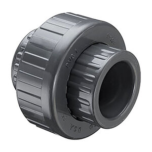 Sch 80 PVC Union (Old Style) 2 in. Socket w/ EPDM O-Ring Seal