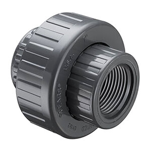 Union (Old Style) Sch 80 PVC 2 in. Fipt w/ EPDM O-Ring Seal