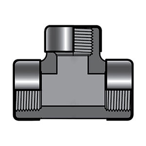 Spears 2 in. PVC Tee Sch 80 SR/FPT