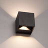 Striker Black Up Down Light Adj. Beam 6W 3000K 90 Lumen LED