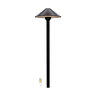 STRIKER DOME PATH LIGHT G4 BI-PIN SOLID BRASS GUN METAL BLACK INCLUDES 3W OMNI DIRECTIONAL BI-PIN 300LM 3000K LED