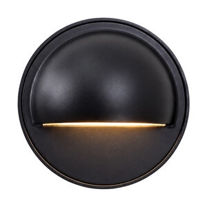 Striker 3.5 in. D Solid Brass Gun Metal Black Round Deck Light G4 Bi-Pin, includes 3W flat panel Bi-Pin , 300LM, 2700K LED (connectors not incl)