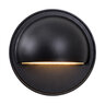 Striker 3.5 in. D Solid Brass Gun Metal Black Round Deck Light G4 Bi-Pin, includes 3W flat panel Bi-Pin , 300LM, 2700K LED (connectors not incl)