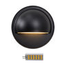 Striker 3.5 in. D Solid Brass Gun Metal Black Round Deck Light G4 Bi-Pin, includes 3W flat panel Bi-Pin , 300LM, 2700K LED (connectors not incl)
