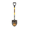 Structron Shovel, Round Point, 29 in. Yellow Fiberglass Handle, D-Grip