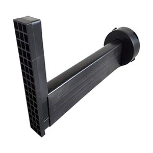 Surefoot Wall Drain Black 8 in. x 1-3/4 in. x 14 in.