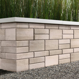 Techo-Bloc Raffinato 180 Wall Unit Smooth Caffe Crema 180 mm (32 pc./pallet)