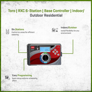 RXC 6‑station Base Controller, Indoor/Outdoor
