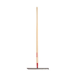 True Temper Razor-Back Level Head Rake 16 Tine Steel Head 60 in. Wood Handle