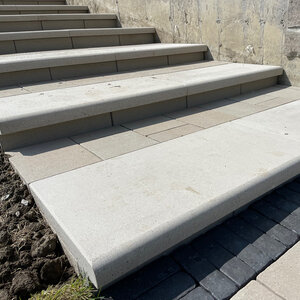 Unilock Urban Coping Bullnose Indiana Buff 19 in. x 35-1/2 in. x 6 cm (12 pc./pallet)