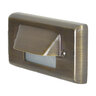 Unique Voyager 5 in. Flush Mount Louver Step Light Weathered Brass 2W 2700K LED
