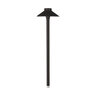 WAC ALUMINUM TIKI PATH LIGHT BLACK FINISH 6.5W 2700K LED