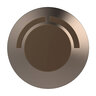 WAC Lighting Surface Indicator Single Direct Brass 2 in. LED 2700K