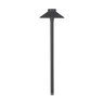 WAC ALUMINUM TIKI PATH LIGHT BLACK FINISH 6.5W 2700K LED