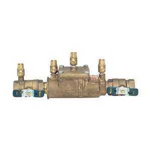 Watts 1-1/2 in. 007M2 QT SH - FZ Double Check Valve Assembly SS handles