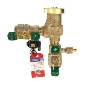 Watts 800M4 Anti-Siphon Pressure Vacuum Breaker w/ Ball Valves 3/4 in. Bronze w/ Freeze Sensing Capability (Requires Connection Kit)