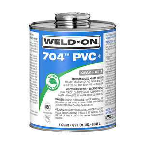 Weld-On Qt PVC Clear Cement 074311