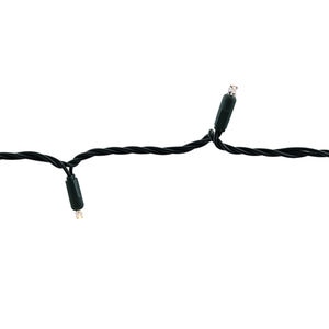 American Lighting 5MM LED Light Strand 25 Bulb.s 12.5 ft. Ultra Warm White Green Wire 6 in. Spacing