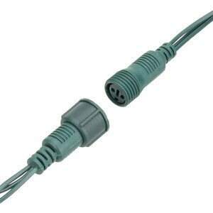 American Lighting Comm Coax Pure White 5 mm LT String 50 LED 6 in. SP 120V Green 20AWG Wire