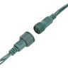 American Lighting Comm Coax Pure White 5 mm LT String 50 LED 6 in. SP 120V Green 20AWG Wire