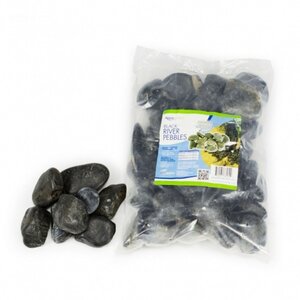 Aquascape Black River Pebbles - 10kg/22 lbs