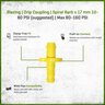 Spiral Barb x 17mm Drip Coupling