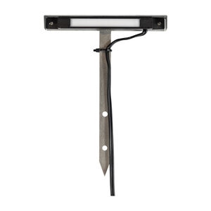 Brilliance Tee Wall Washer Ground Spike Light Black Brass Finish 1.5W 2700K 180 Degree LED Light Bar