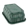 Carson Spec Valve Box Rectangle 12 in. x 20 in. x 6 in. Green Box/Green Lid Overlapping