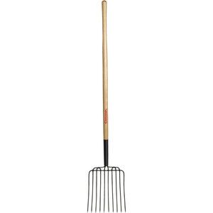 Fork Manure 10 Tine 48 in. Wood Hand