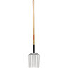 Fork Manure 10 Tine 48 in. Wood Hand