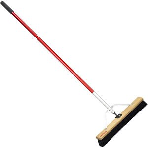 Corona 24 Medium Bristle Push Broom 60 Aluminum Handle