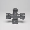 Dura 1 in. x 1 in. x 1 in. x 1 in. Cross Swivel X MIPT X Swivel Dura