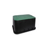 Dura 15 in. x 21 in. x 12 in. RCT BOX w/LID GRN/GRN DURA