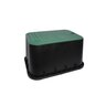 Dura 15 in. x 21 in. x 12 in. RCT BOX w/LID GRN/GRN DURA
