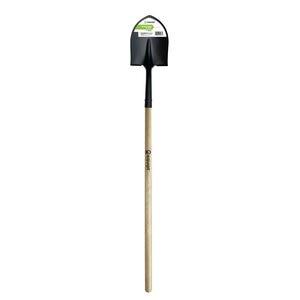 Equipt Round Point Shovel Open Back 48 in. Wood Handle