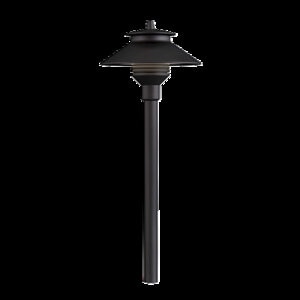 FX PL Path Light Flat Black 12 in. Riser 20W LED 20W