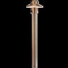 FX CPL Brass Path Light 4 in. Top 18 in. Riser AB Finish 1.6W 2700K G4 LED