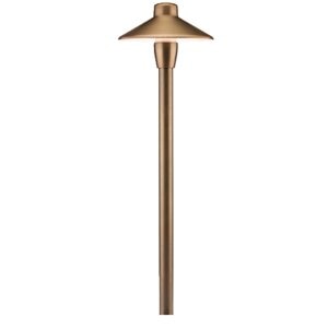FX CPL7 Path Light 18 in. Riser Brass Antique Bronze Finish 1.6W 2700K LED