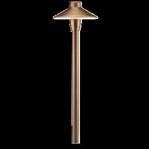 FX CPL7 Path Light 18 in. Riser Brass Antique Bronze Finish 1.6W 2700K LED