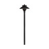 FX PL Path Light Flat Black No Lamp 18 in. Riser