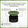Hunter Pro High-Efficiency Nozzle 8 ft. Radius Adjustable Arc from 0 Degree to 360 Degree Female Thread